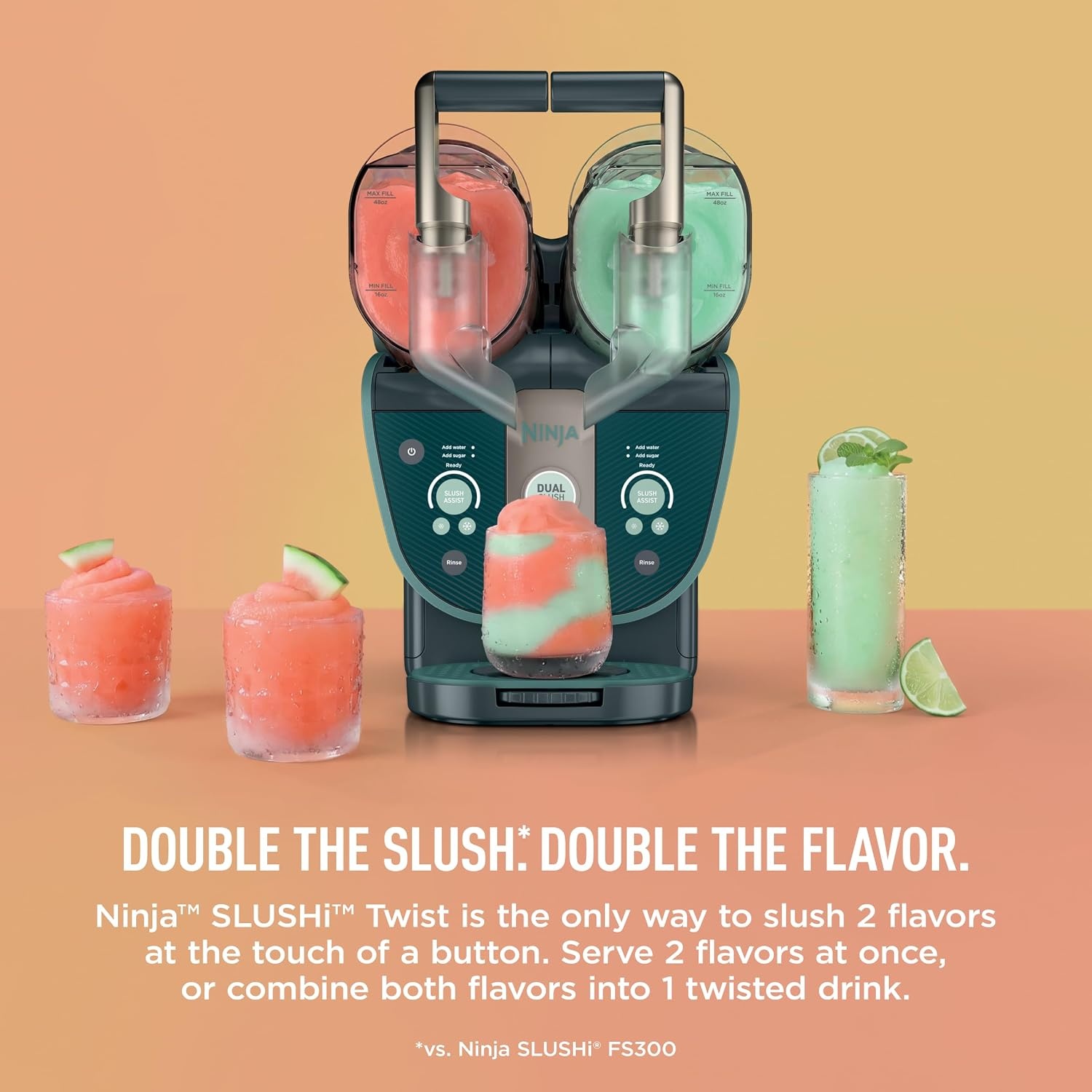 image:imageNinja SLUSHi Smart Frozen Drink Maker SlushAisst Techonology FS351BLGreen