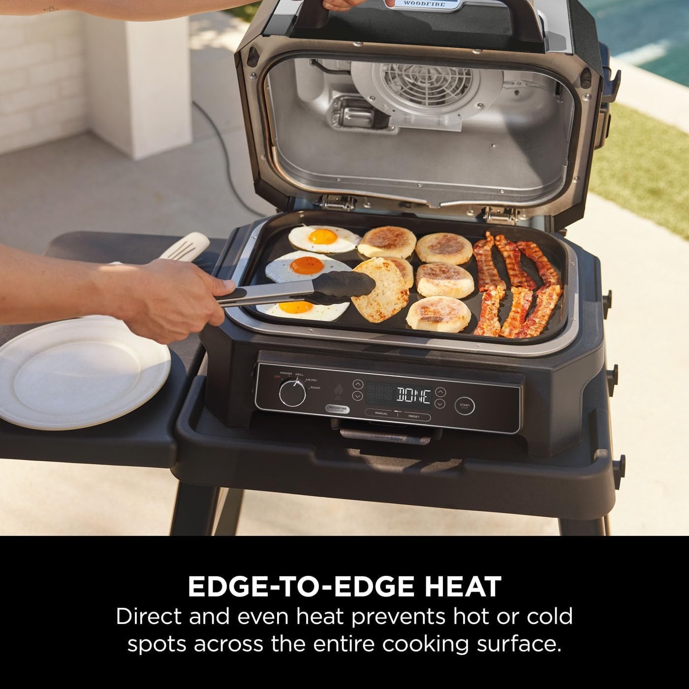 image:imageNinja Woodfire XL Flat Plate NonStick Flat Top BBQ Griddle Plate123 x 17 x 178