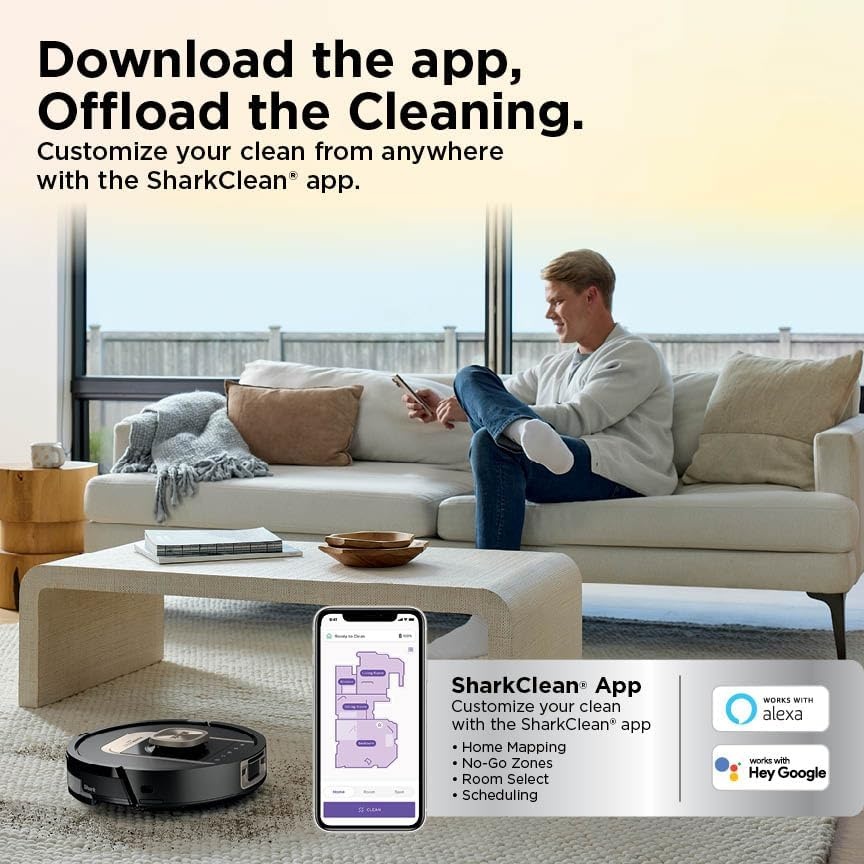 image:imageShark PowerDetect ThermaCharged NeverTouch Pro Robot Vacuum Black RV2920XEPowerDetect ThermaCharged Black