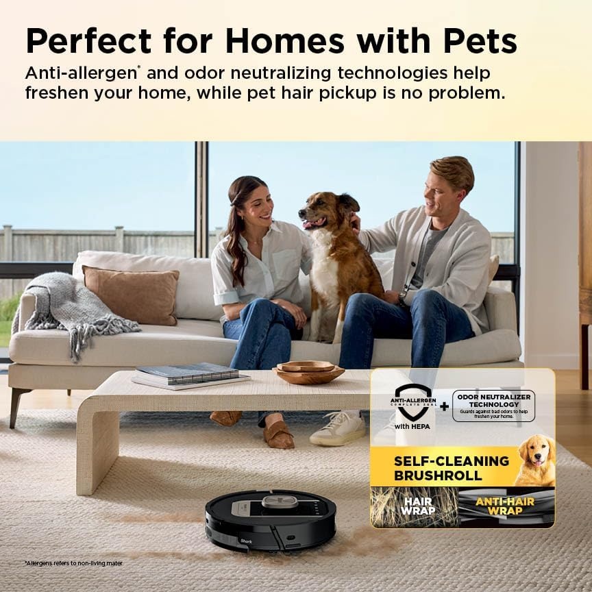 image:imageShark PowerDetect ThermaCharged NeverTouch Pro Robot Vacuum Black RV2920XEPowerDetect ThermaCharged Black