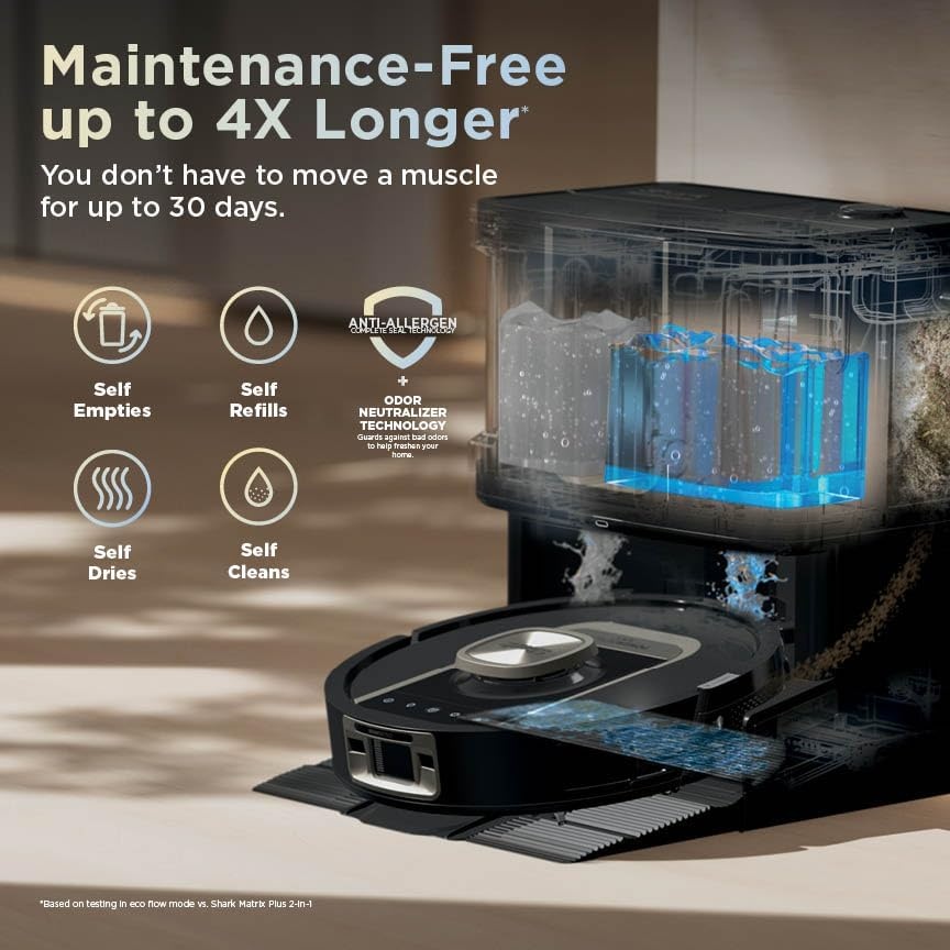 image:imageShark PowerDetect ThermaCharged NeverTouch Pro Robot Vacuum Black RV2920XEPowerDetect ThermaCharged Black