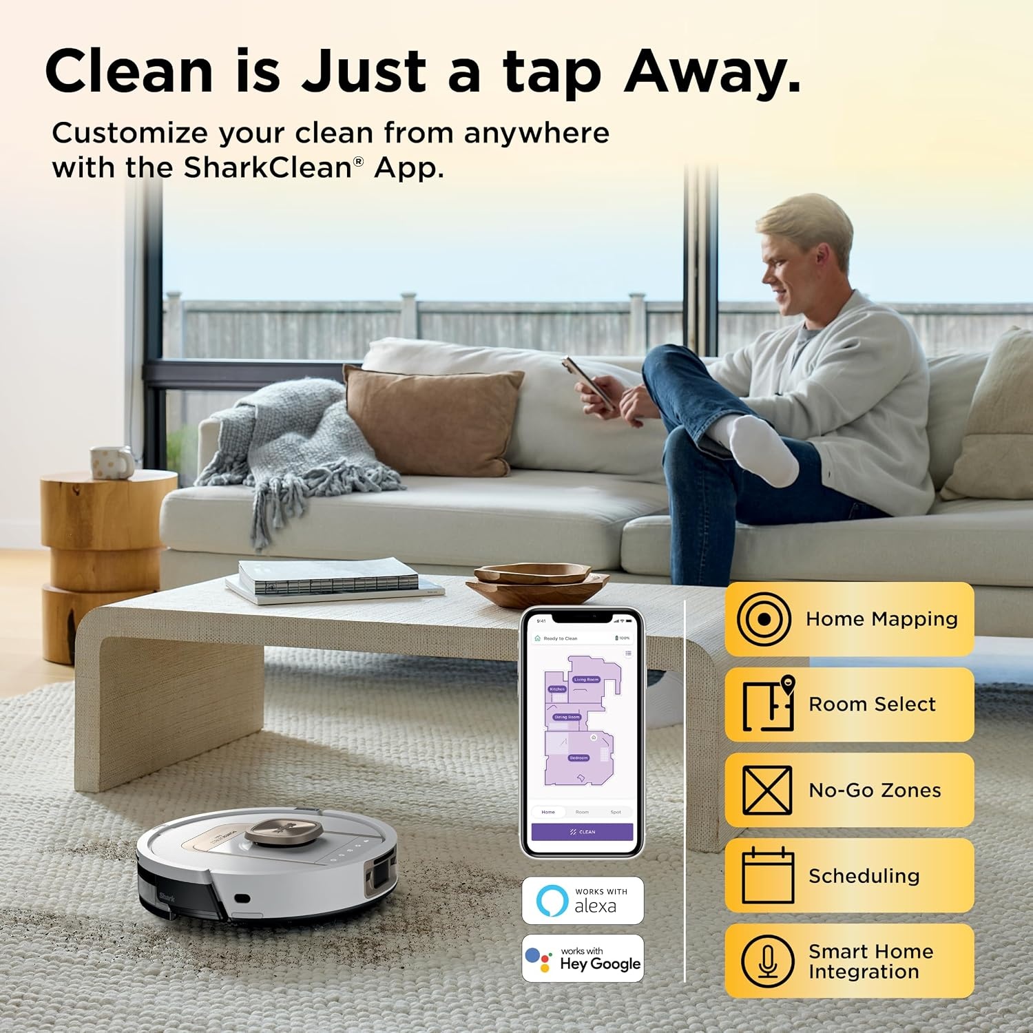 image:imageShark PowerDetect ThermaCharged NeverTouch Pro Robot Vacuum Black RV2920XEPowerDetect ThermaCharged White