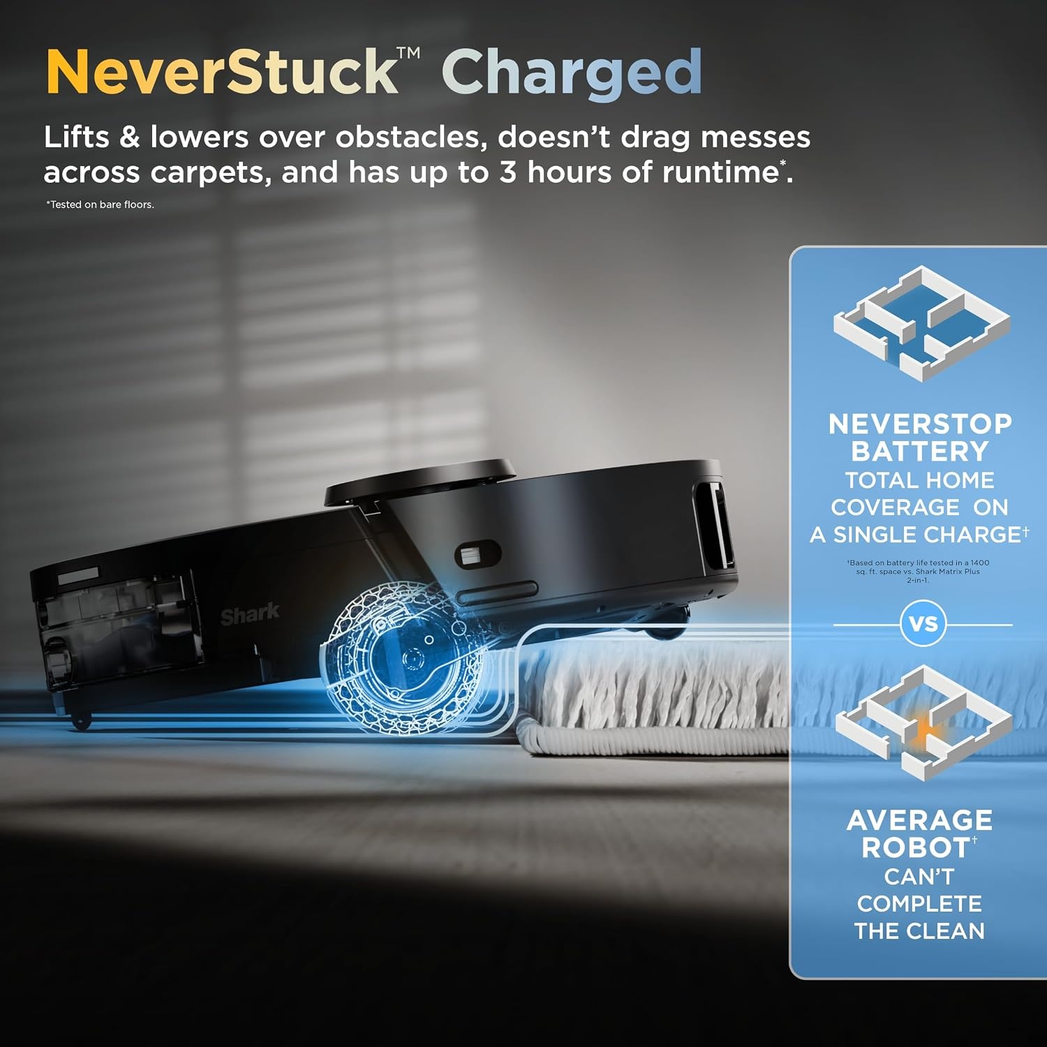 image:imageShark PowerDetect ThermaCharged NeverTouch Pro Robot Vacuum Black RV2920XEPowerDetect ThermaCharged White