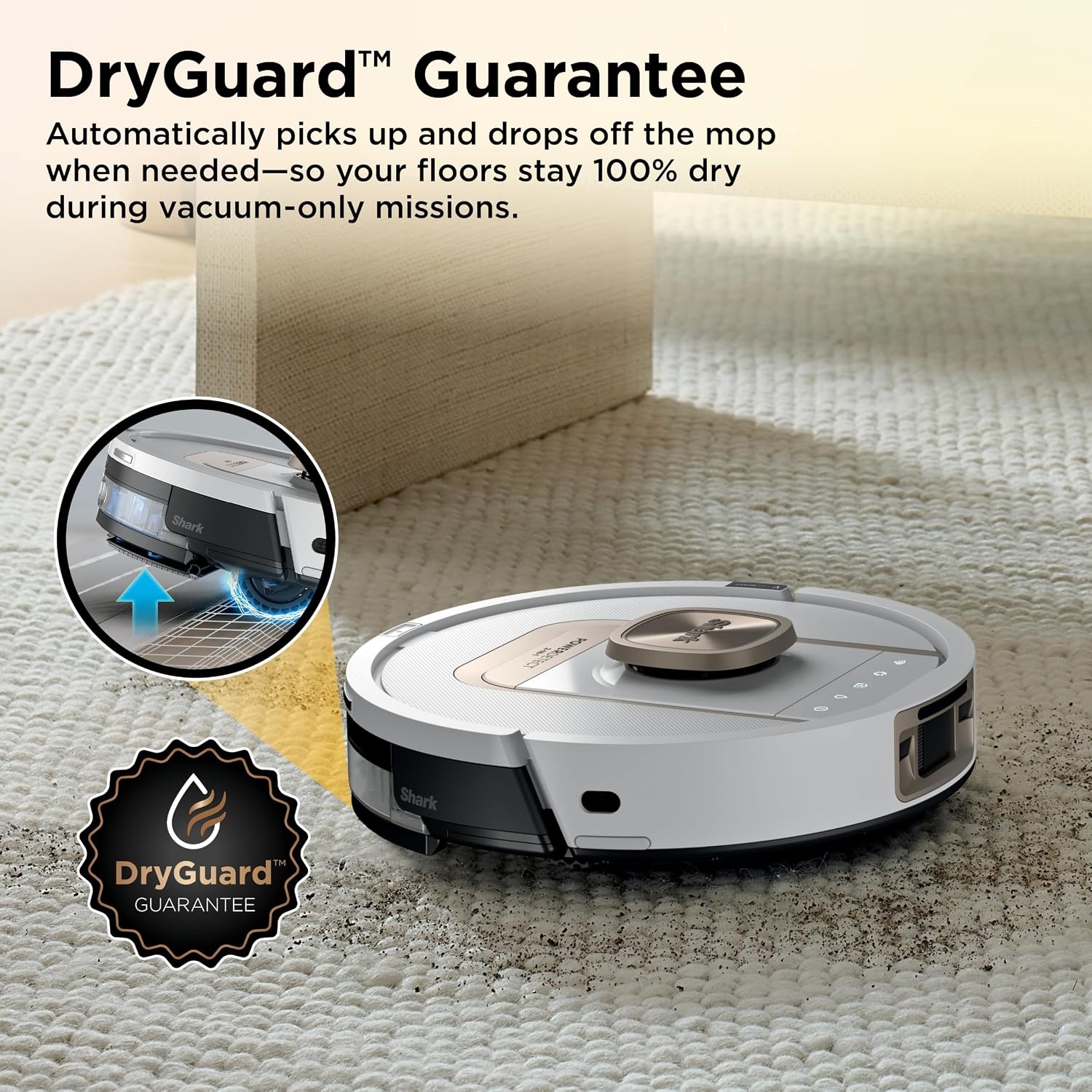 image:imageShark PowerDetect ThermaCharged NeverTouch Pro Robot Vacuum Black RV2920XEPowerDetect ThermaCharged White