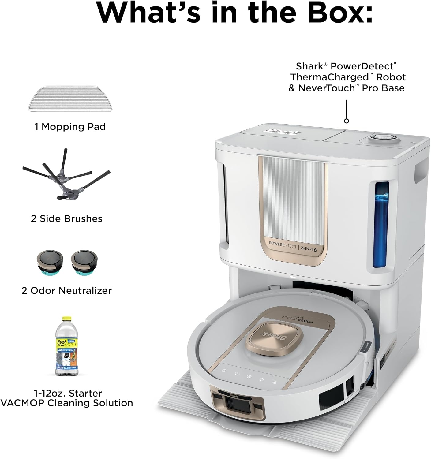 image:imageShark PowerDetect ThermaCharged NeverTouch Pro Robot Vacuum Black RV2920XEPowerDetect ThermaCharged White