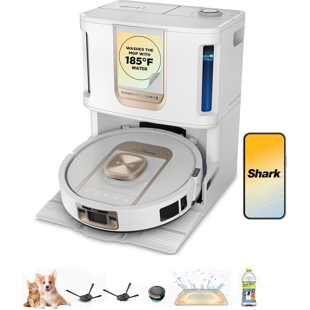 image:imageShark PowerDetect ThermaCharged NeverTouch Pro Robot Vacuum Black RV2920XEPowerDetect ThermaCharged White