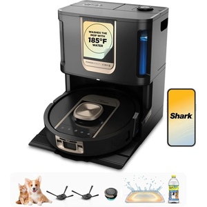 Shark PowerDetect ThermaCharged NeverTouch Pro Robot Vacuum, Black RV2920XE(PowerDetect ThermaCharged (Black))