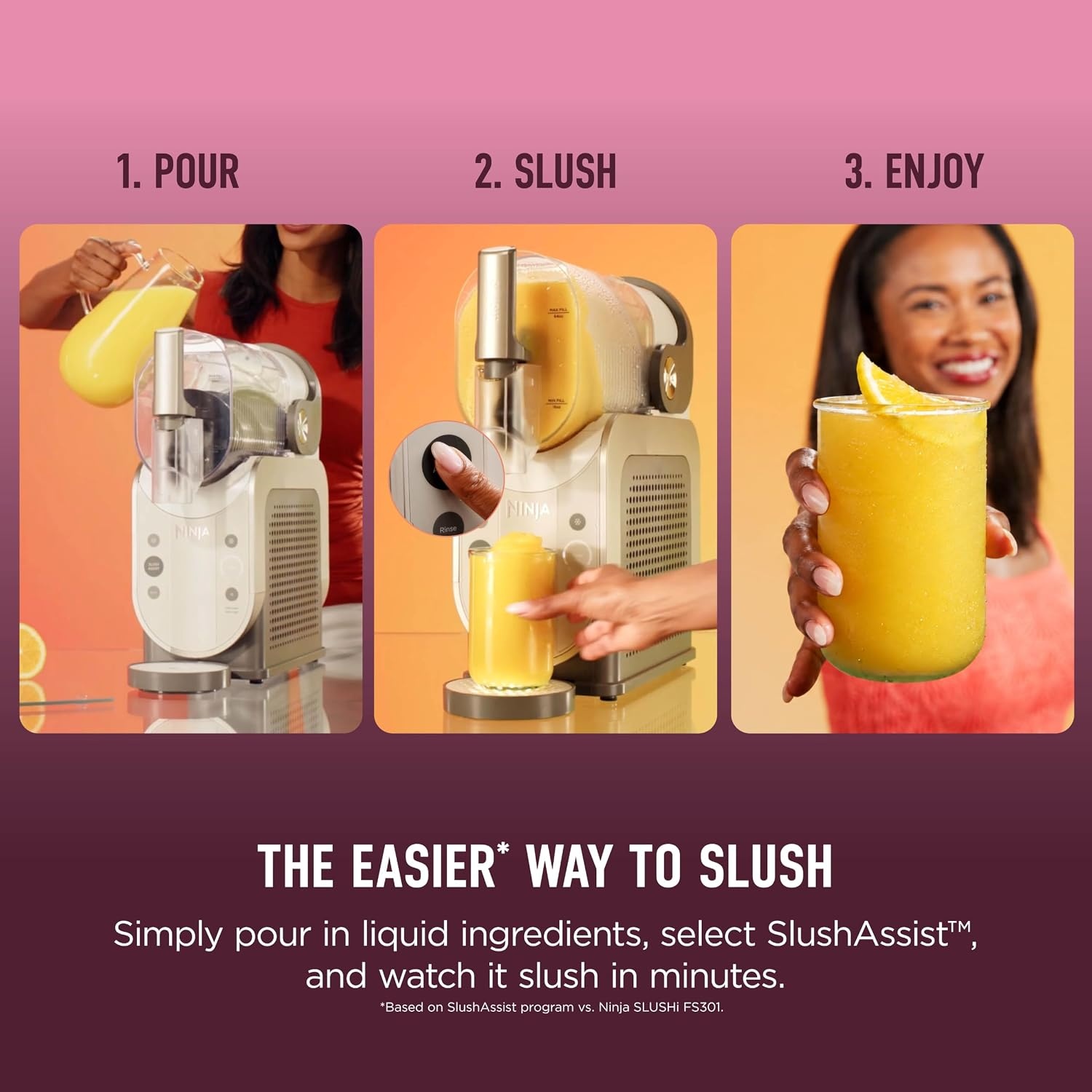 image:imageNinja SLUSHi Twist Smart Frozen Drink Maker with Dual SlushAssist FS701PUBrown