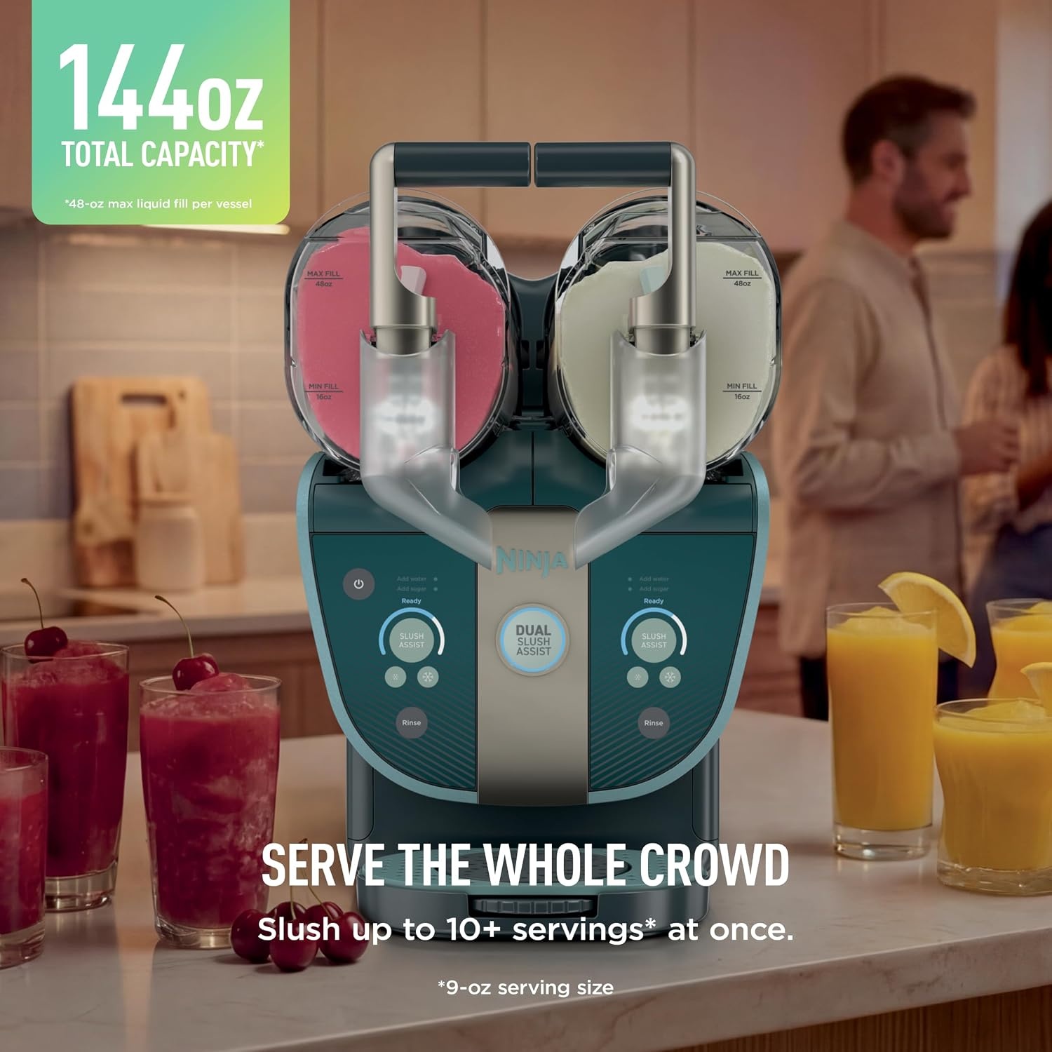 image:imageNinja SLUSHi Twist Smart Frozen Drink Maker with Dual SlushAssist FS701PUGreen