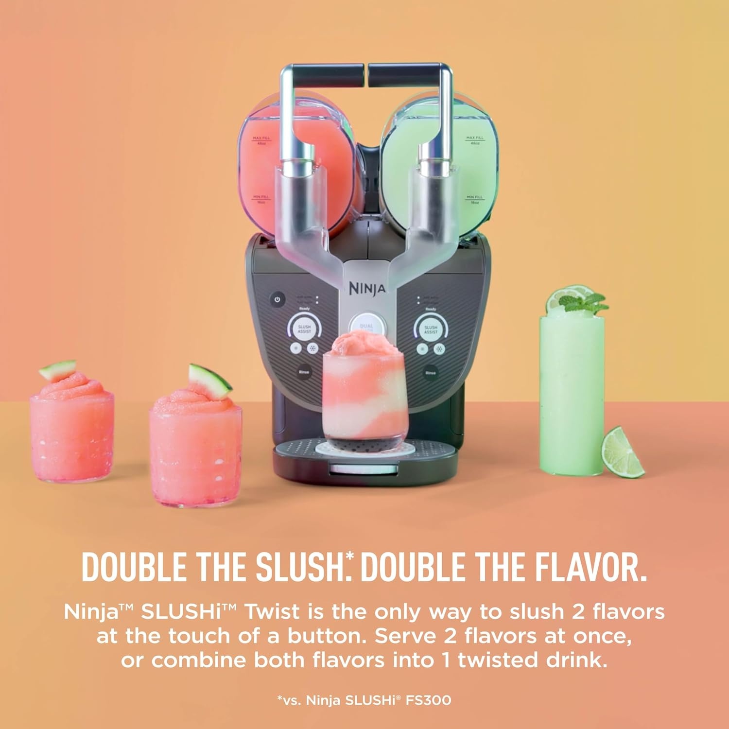 image:imageNinja SLUSHi Twist Smart Frozen Drink Maker with Dual SlushAssist FS701PUTaupe