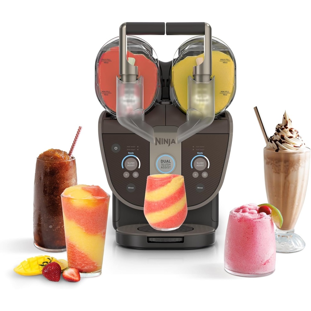 image:imageNinja SLUSHi Twist Smart Frozen Drink Maker with Dual SlushAssist FS701PUTaupe