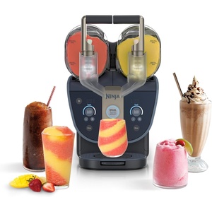 Ninja SLUSHi Twist Smart Frozen Drink Maker with Dual SlushAssist, FS701PU(Navy Blue)