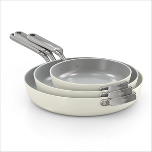 Ninja NeverQuit™ 12-Piece Ceramic Cookware Set, Forest Sage, CQ19012GN6(Bone & Silver)