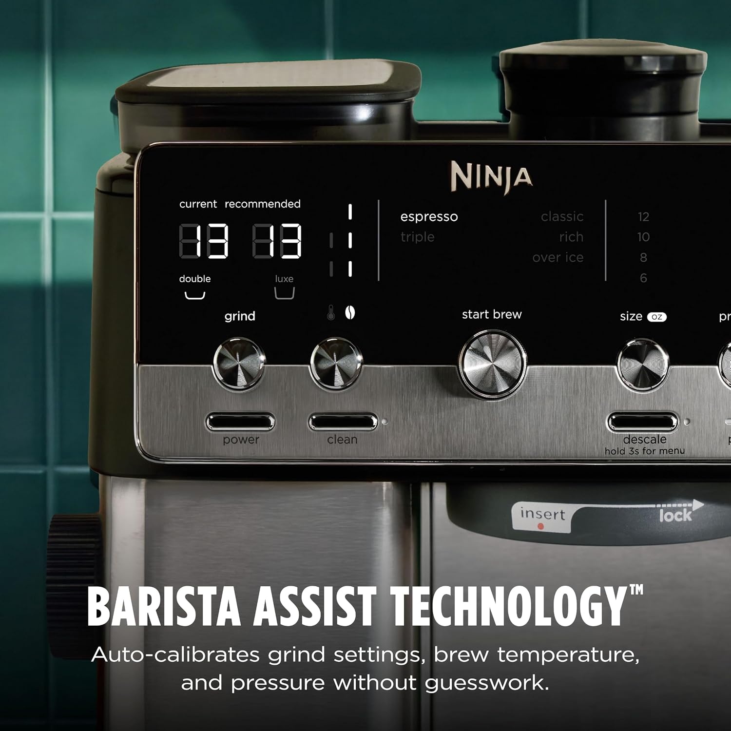 image:imageNinja Luxe Caf Mini Plus with AutoFroth Espresso amp Drip Stainless ES351Luxe Caf Mini