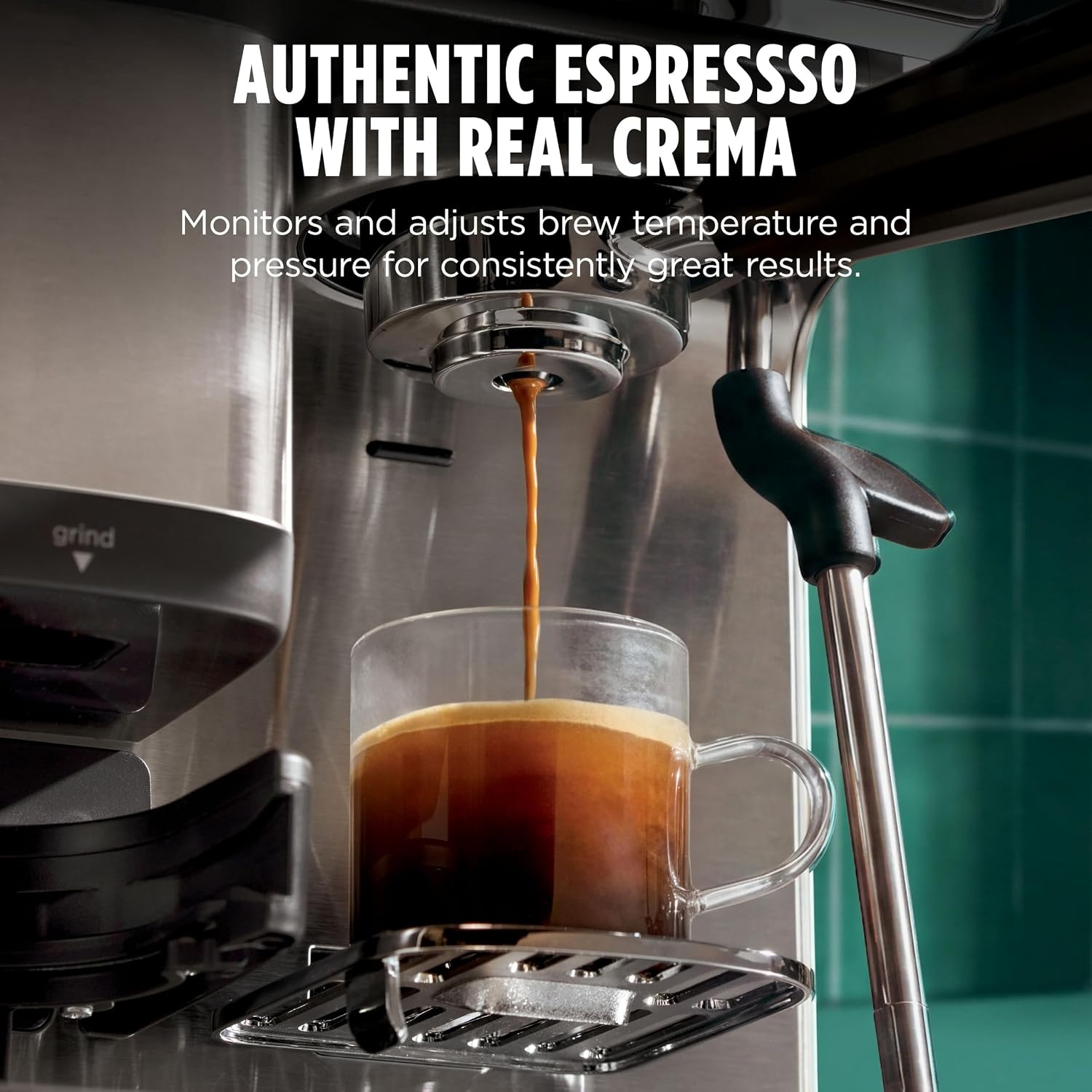 image:imageNinja Luxe Caf Mini Plus with AutoFroth Espresso amp Drip Stainless ES351Luxe Caf Mini