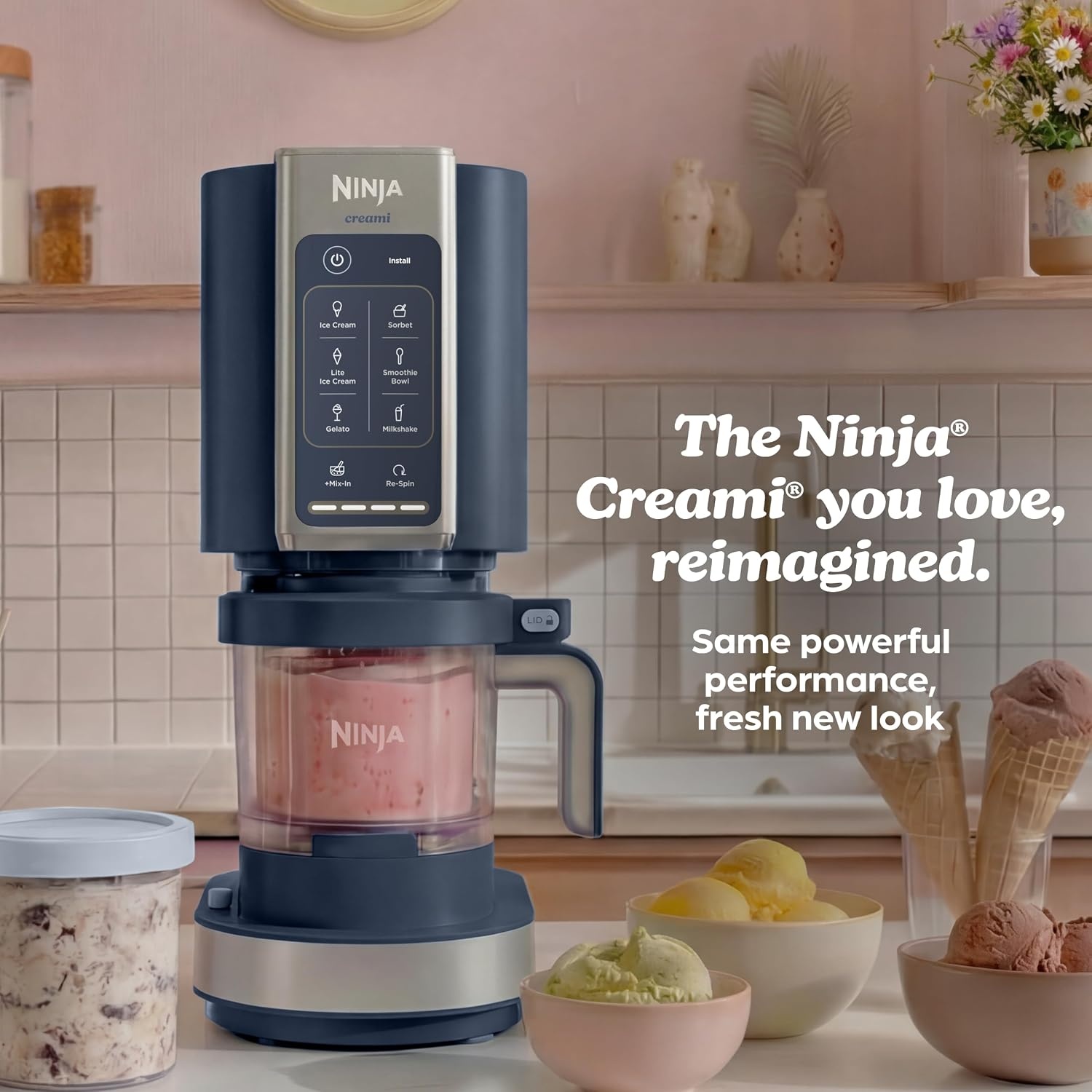 image:imageNinja Creami 7in1 Ice Cream Maker Plum NC351PUCREAMi 7in1 w 2 Pints Navy