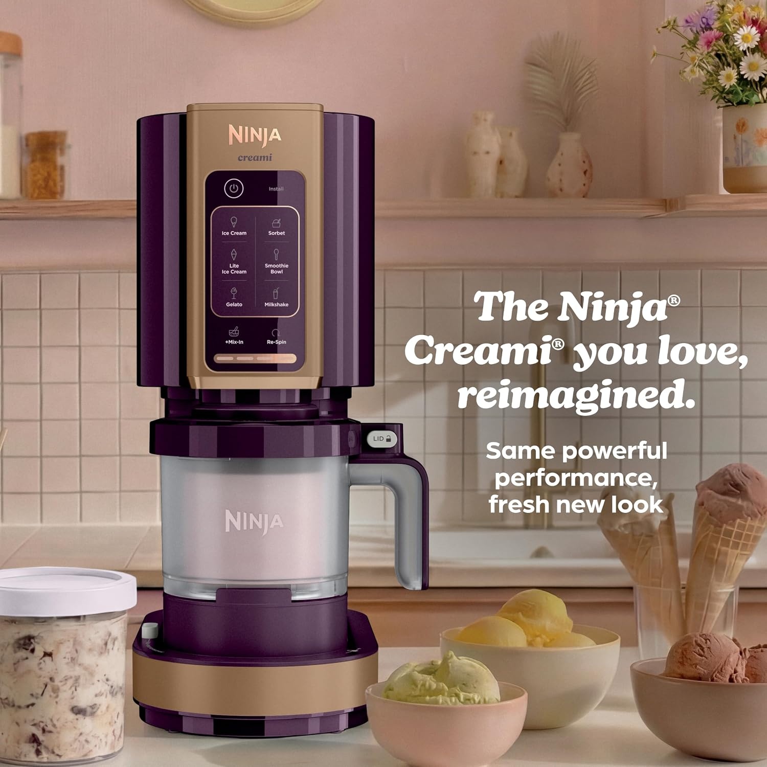 image:imageNinja Creami 7in1 Ice Cream Maker Plum NC351PUCREAMi 7in1 w 2 Pints Plum