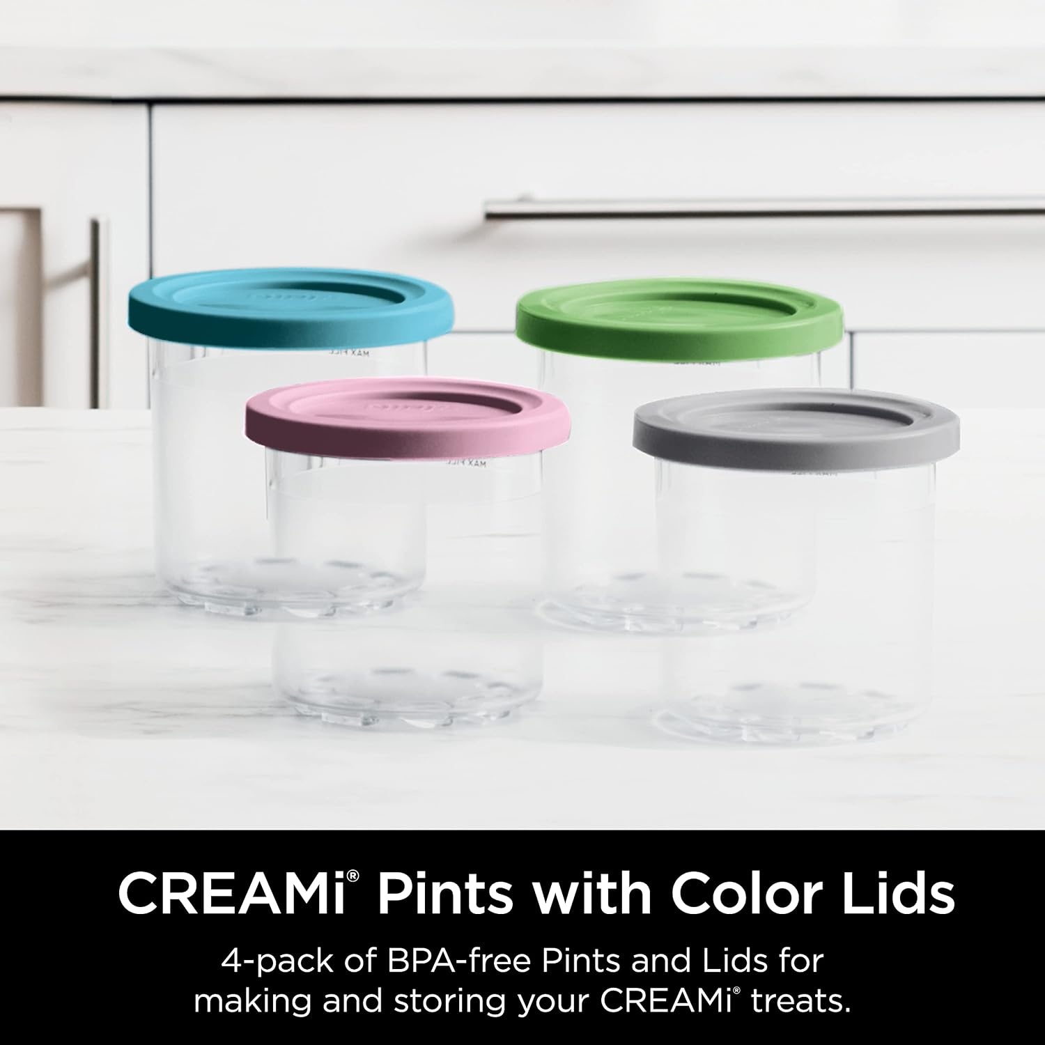 image:imageNinja Creami 7in1 Ice Cream Maker Plum NC351PUPints for NC23 4 pack