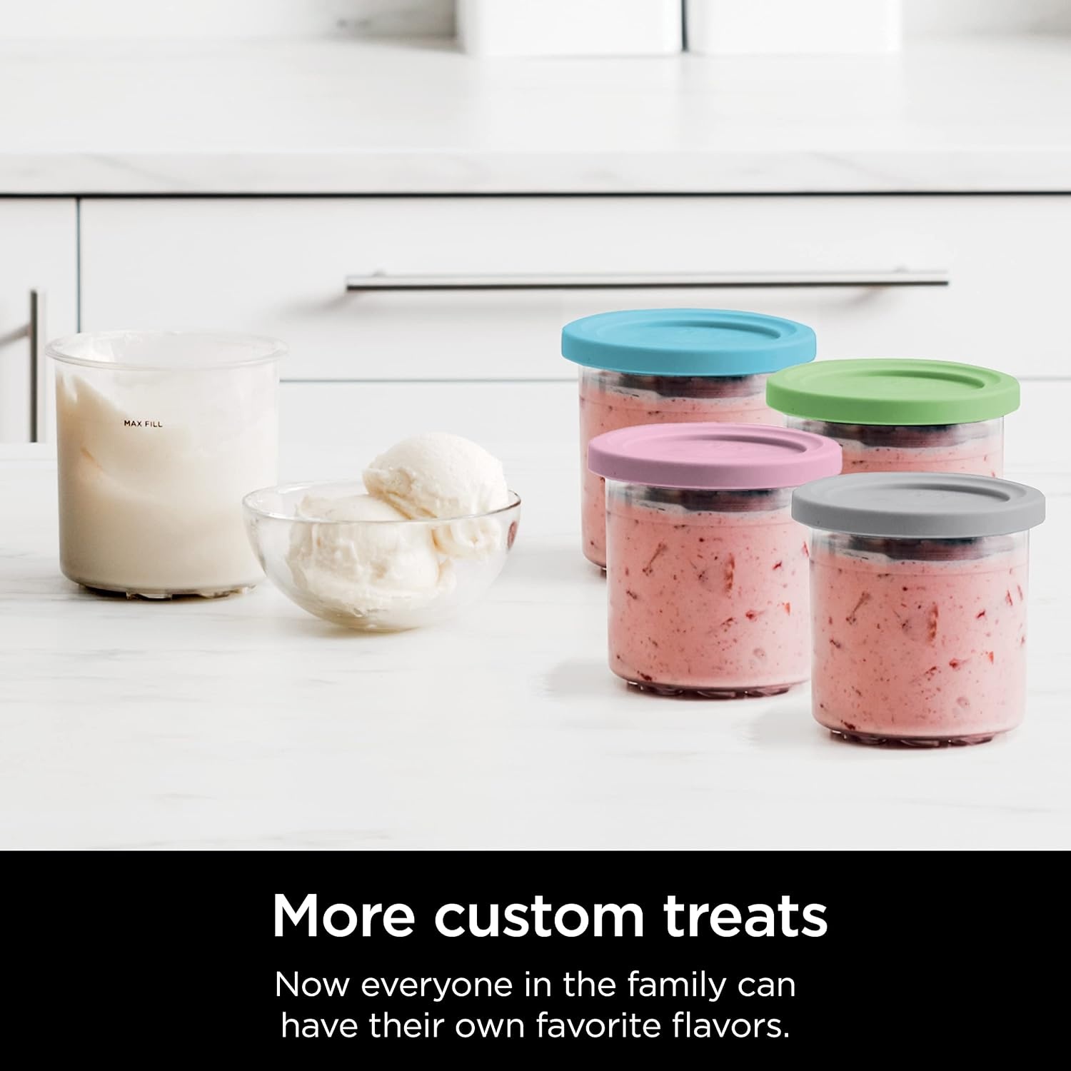 image:imageNinja Creami 7in1 Ice Cream Maker Plum NC351PUPints for NC23 4 pack