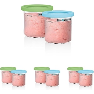 Ninja® Creami® 7-in-1 Ice Cream Maker, Plum, NC351PU(CREAMi NC2/NC3 Pints – 8 pack)