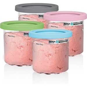 Ninja® Creami® 7-in-1 Ice Cream Maker, Plum, NC351PU(Pints for NC2/3 – 4 pack)