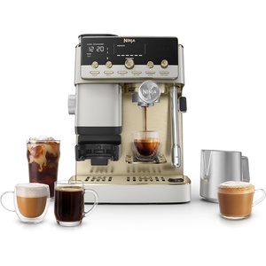 Ninja Luxe Café Mini Plus with AutoFroth, Amazon Exclusive Bone & Champagne