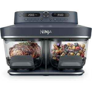 Ninja Crispi DualZone Glass Countertop Air Fryer, Vista Green, DD101GN2(Cyberspace)