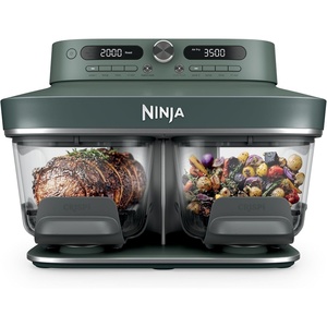 Ninja Crispi DualZone Glass Countertop Air Fryer, Vista Green, DD101GN2(Vista Green)