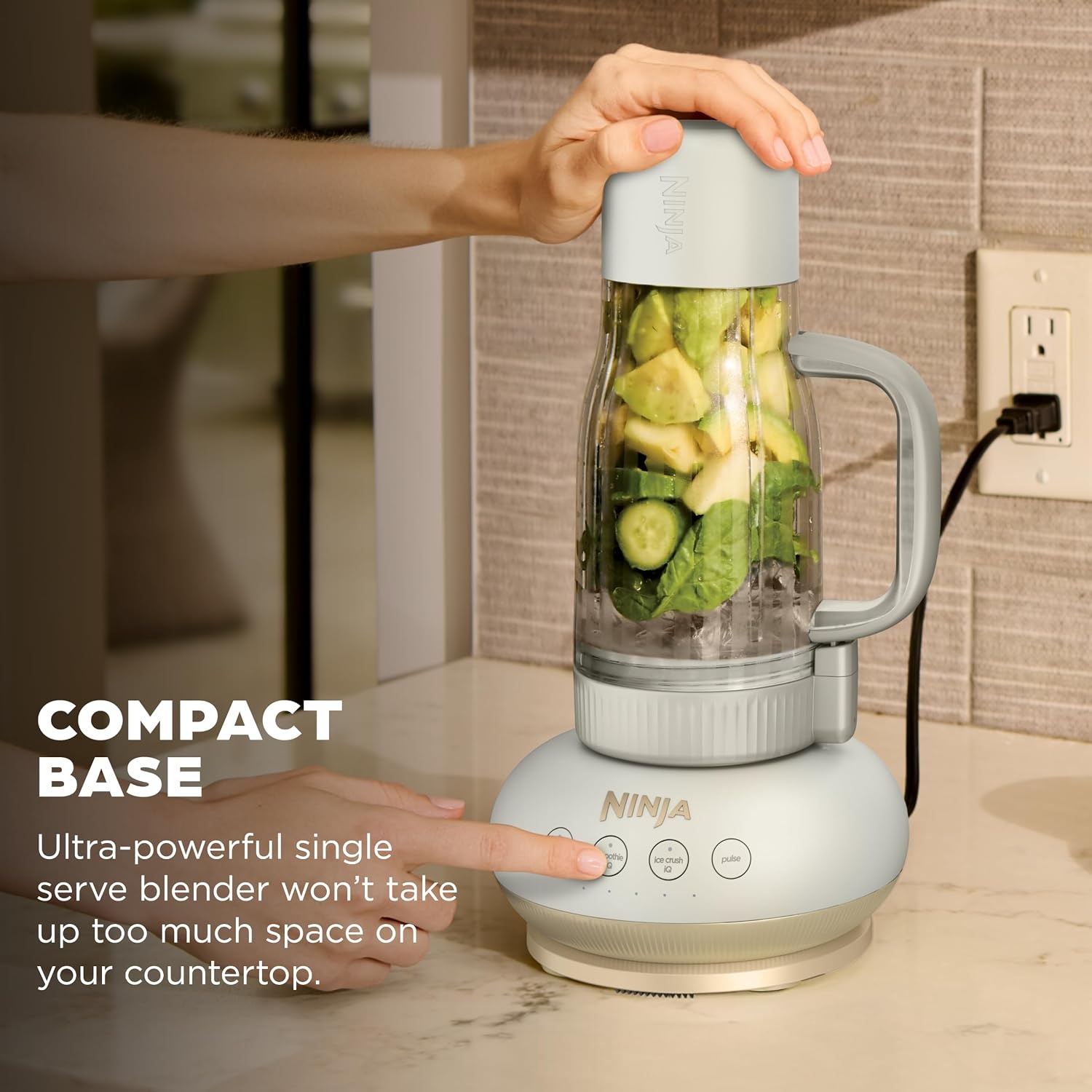 image:imageNinja French Door Premier Air Fry Oven Amazon Exclusive Bone amp ChampagneBlendBOSS Personal Blender