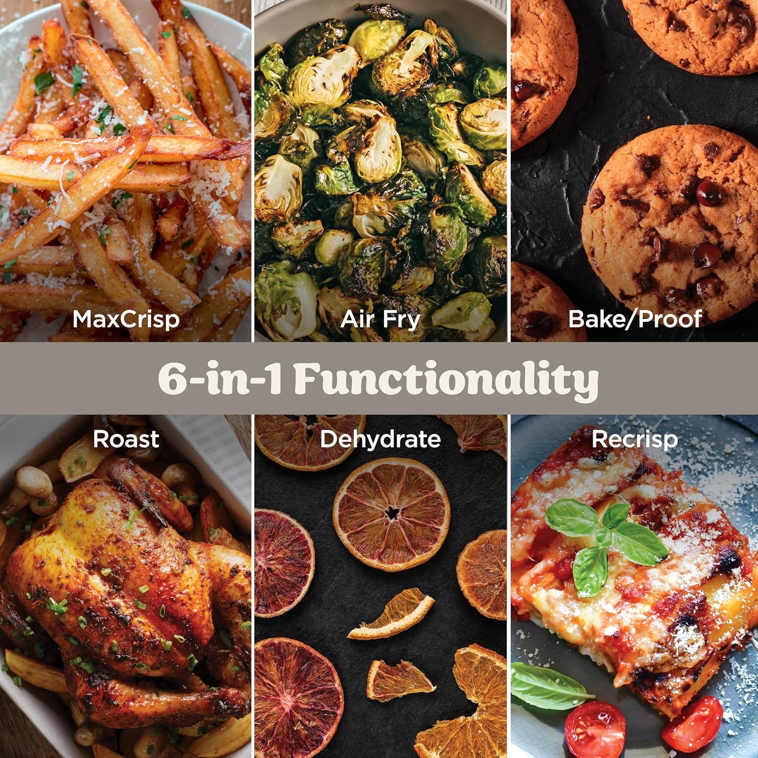 image:imageNinja French Door Premier Air Fry Oven Amazon Exclusive Bone amp ChampagneCrispi Pro Glass Air Fryer