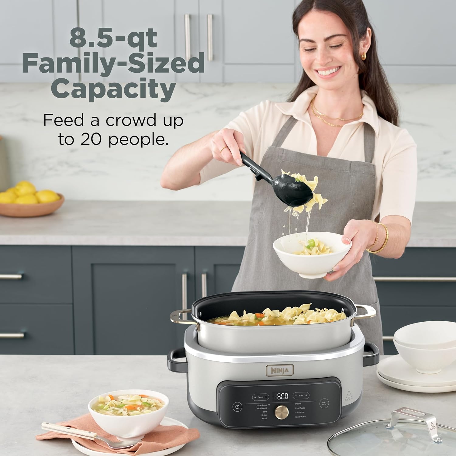 image:imageNinja French Door Premier Air Fry Oven Amazon Exclusive Bone amp ChampagnePossibleCooker