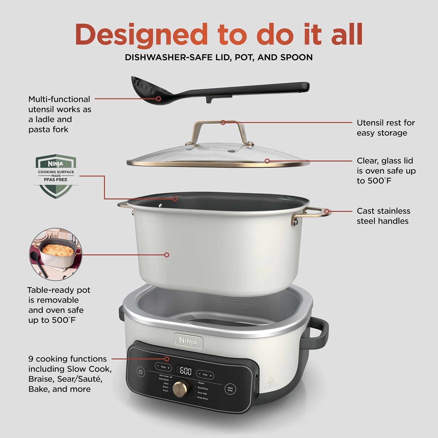 image:imageNinja French Door Premier Air Fry Oven Amazon Exclusive Bone amp ChampagnePossibleCooker