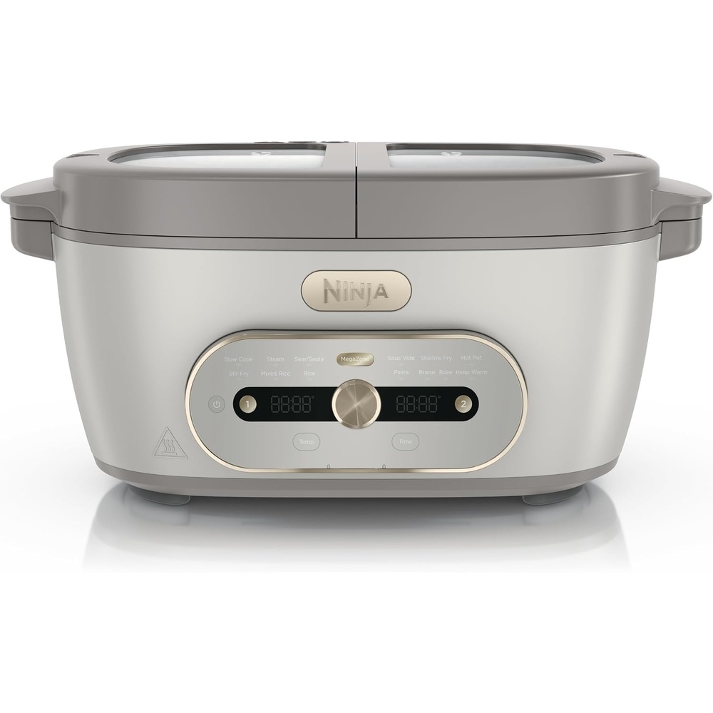 image:imageNinja MultiPot DualZone Multicooker Amazon Exclusive Bone amp ChampagneBone  Champagne