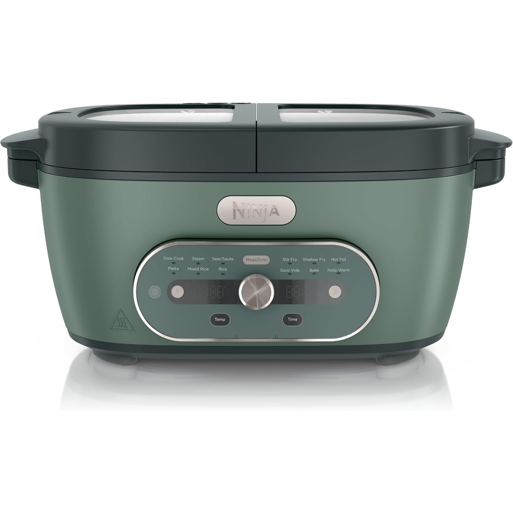 image:imageNinja MultiPot DualZone Multicooker Amazon Exclusive Bone amp ChampagneVista Green