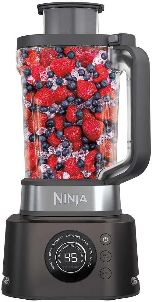 image:imageNinja CO401B Foodi Power Blender Ultimate System with 72 oz Blending amp Food Processing Pitcher XL Smoothie Bowl Maker and Nutrient Extractor amp 7 Functions Black Renewed