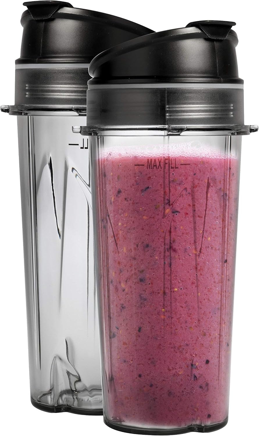 image:imageNinja Personal Blender for Shakes Smoothies Food Prep and Frozen Blending with 700Watt Base and 2 16Ounce Cups with Spout Lids QB3000SS Renewed