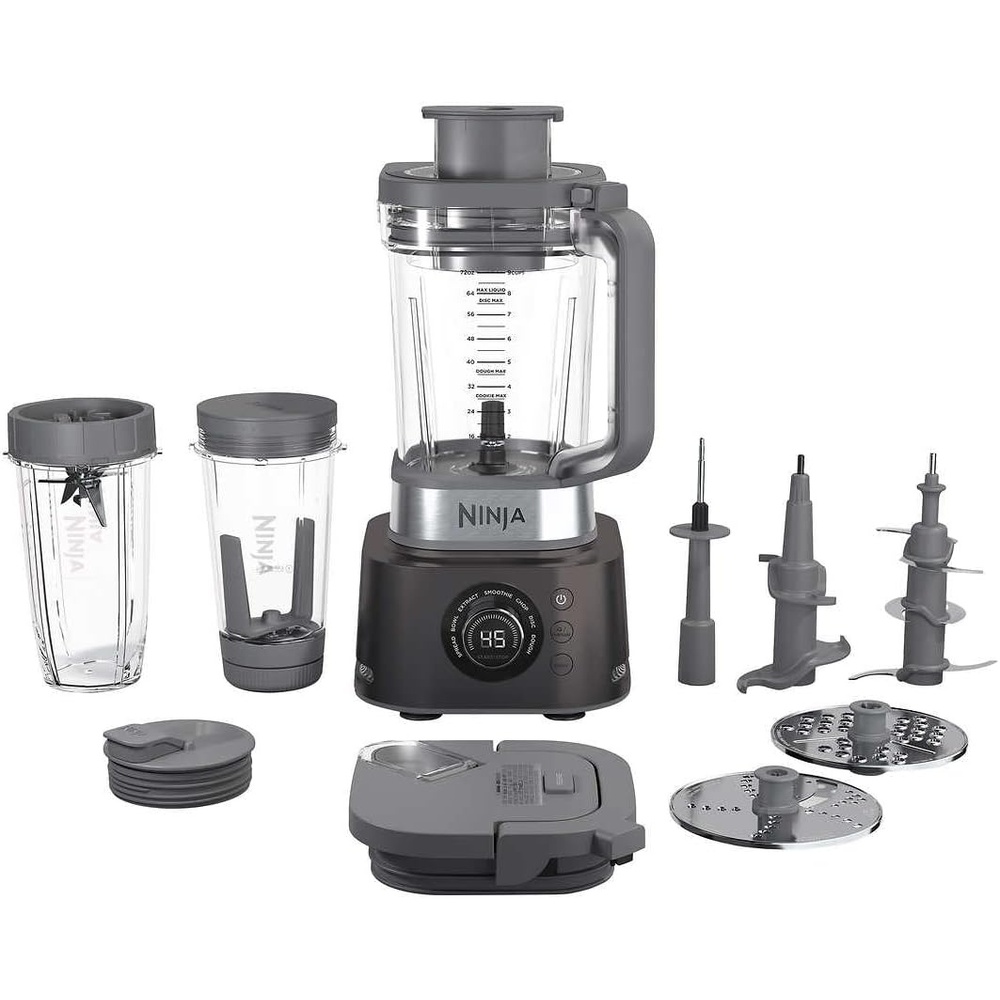 image:imageNinja CO401B Foodi Power Blender Ultimate System with 72 oz Blending amp Food Processing Pitcher XL Smoothie Bowl Maker and Nutrient Extractor amp 7 Functions Black Renewed