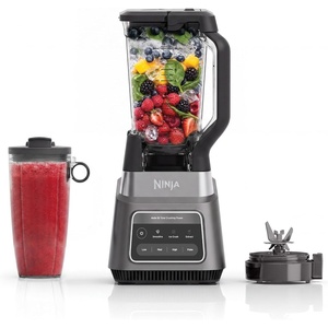 Ninja TotalCrush Blender Professional Duo w/Auto-iQ, Dark Silver, IQ701SL