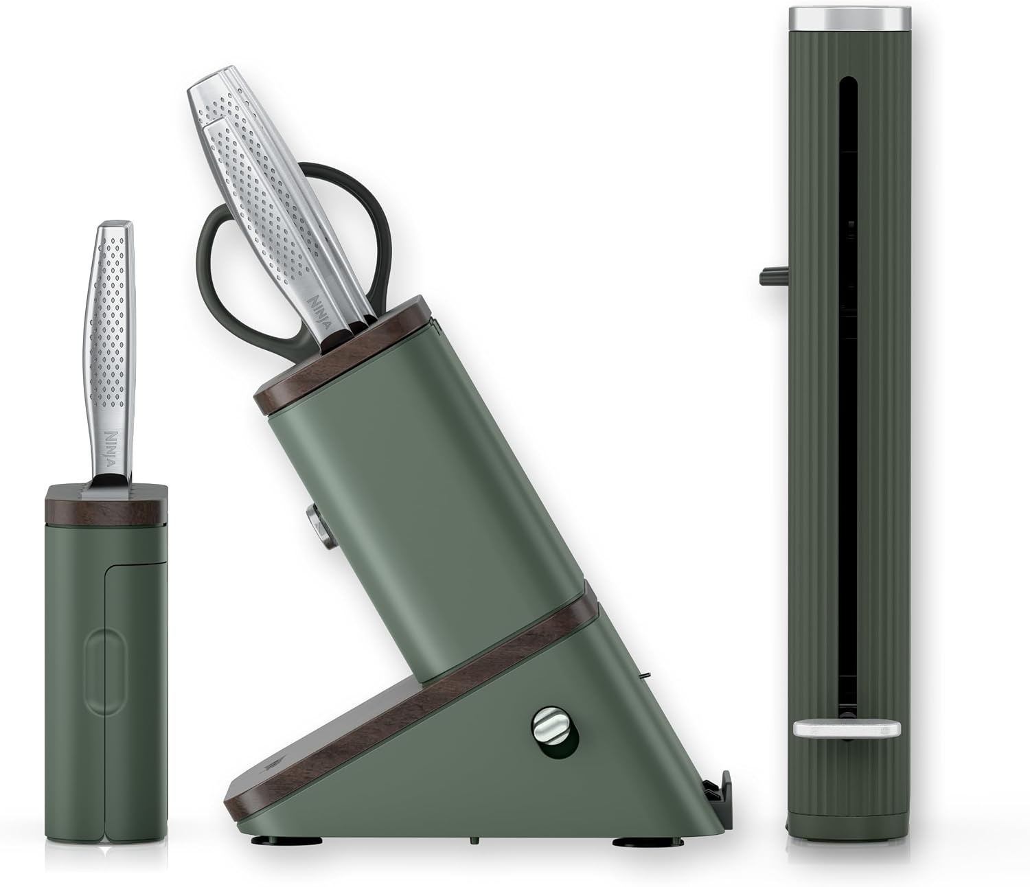 image:imageNinja Premium 11pc Knife Set Removable Sharpener Slate WK62011BK3Slate