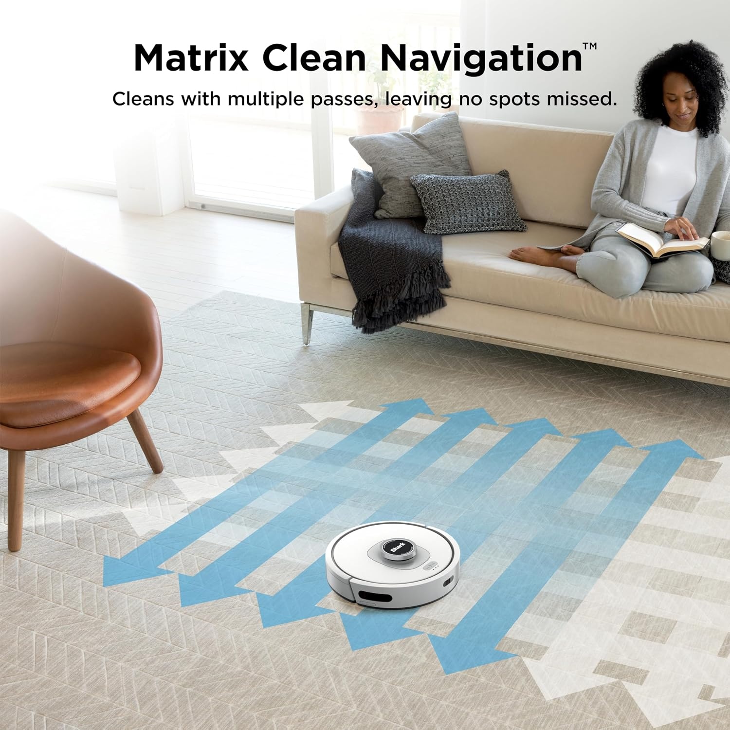 image:imageShark AV2501S AI Ultra Robot Vacuum with Matrix Clean Home Mapping 30Day Capacity HEPA Bagless Self Empty Base Perfect for Pet Hair Wifi Dark GreyBlackSilver