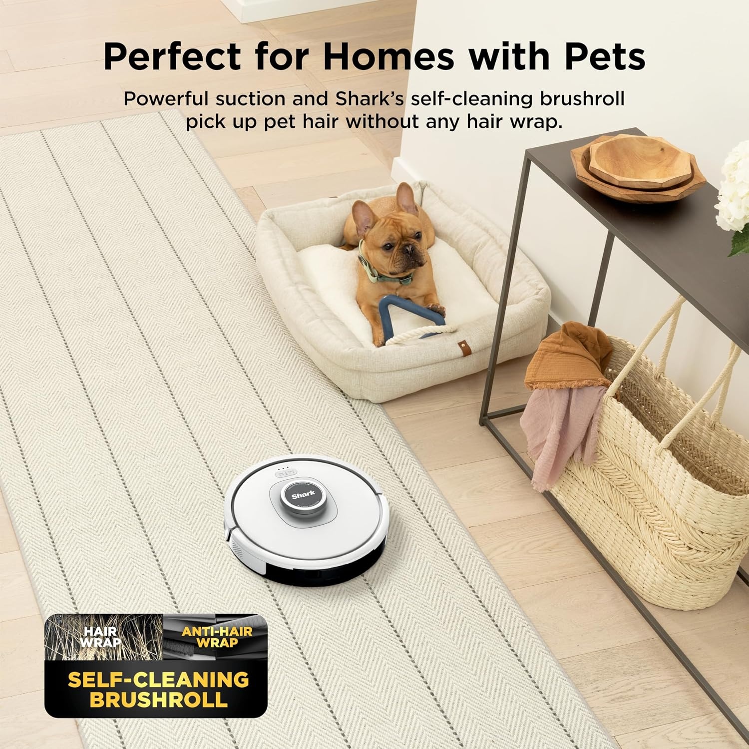 image:imageShark AV2501S AI Ultra Robot Vacuum with Matrix Clean Home Mapping 30Day Capacity HEPA Bagless Self Empty Base Perfect for Pet Hair Wifi Dark GreyBlackSilver