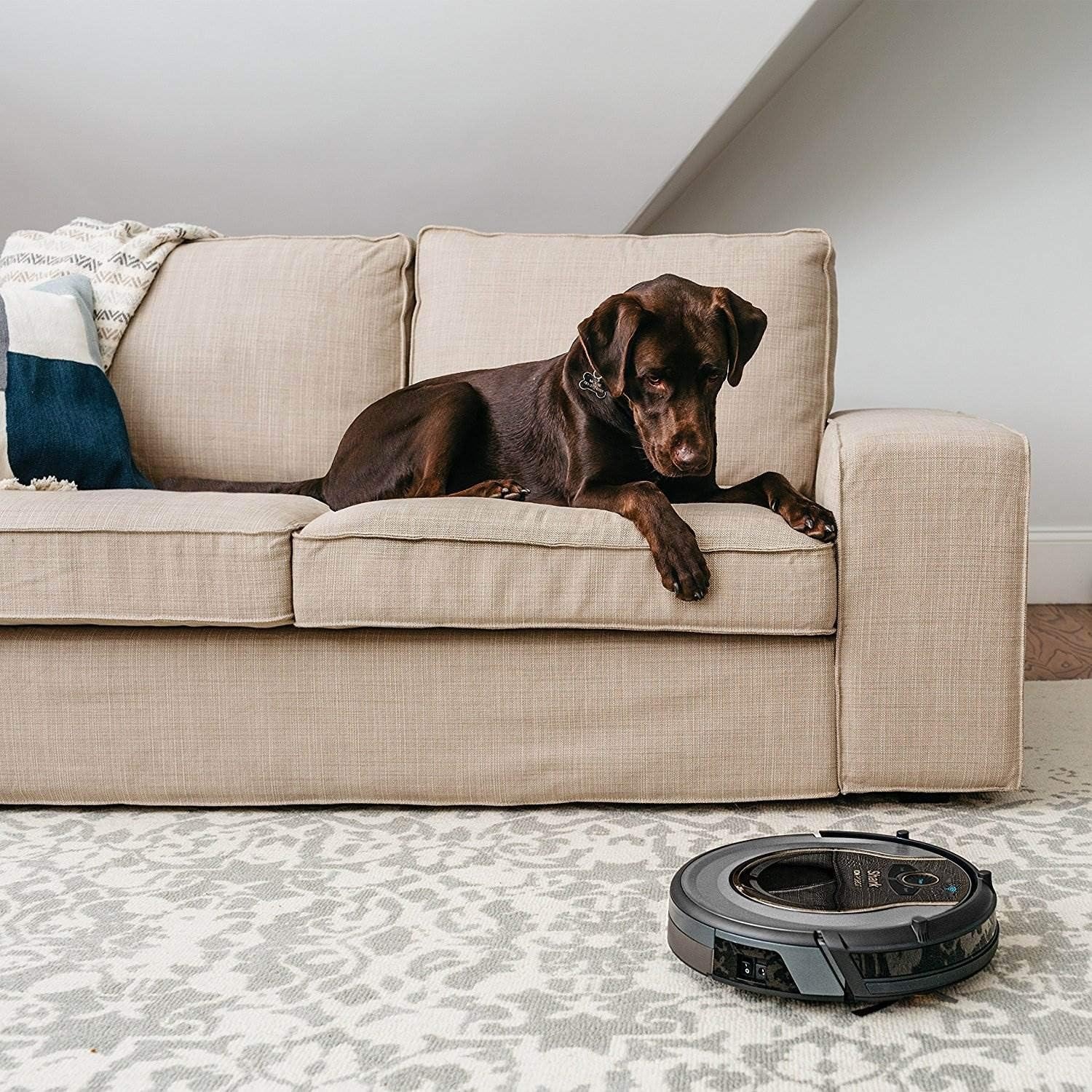 image:imageShark AV2501S AI Ultra Robot Vacuum with Matrix Clean Home Mapping 30Day Capacity HEPA Bagless Self Empty Base Perfect for Pet Hair Wifi Dark GreySmoke