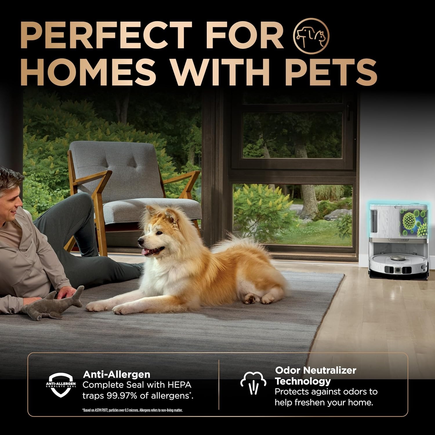 image:imageShark AV2501S AI Ultra Robot Vacuum with Matrix Clean Home Mapping 30Day Capacity HEPA Bagless Self Empty Base Perfect for Pet Hair Wifi Dark GreyWhiteWhite