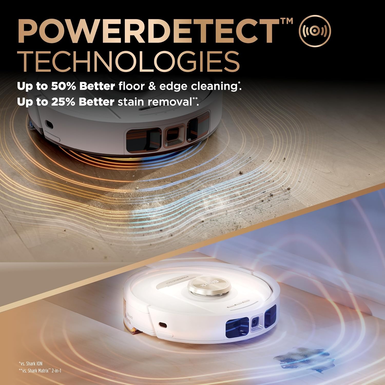 image:imageShark AV2501S AI Ultra Robot Vacuum with Matrix Clean Home Mapping 30Day Capacity HEPA Bagless Self Empty Base Perfect for Pet Hair Wifi Dark GreyWhiteWhite
