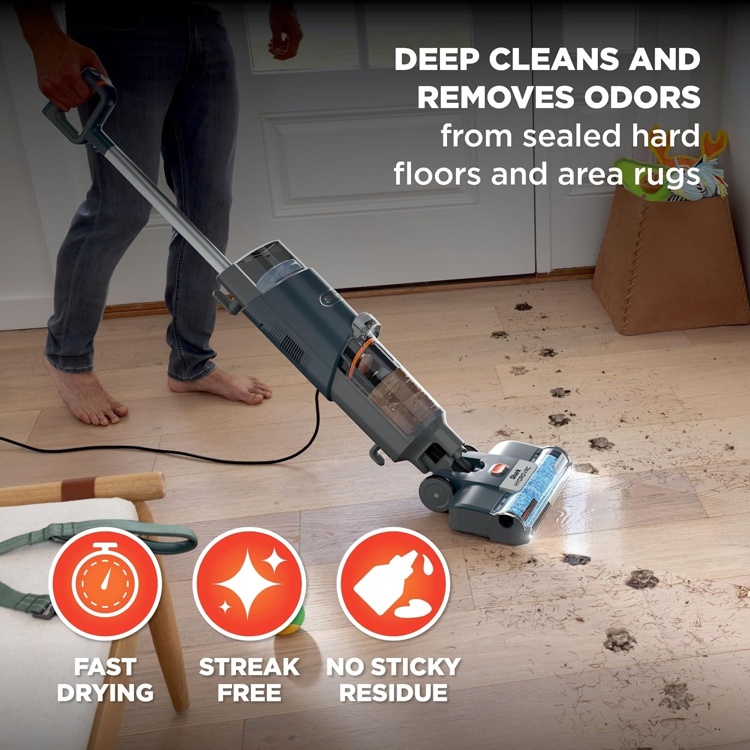 image:imageShark HydroVac Reveal Cordless Vacuum Mop and SelfClean Sage WD322BRNNavy