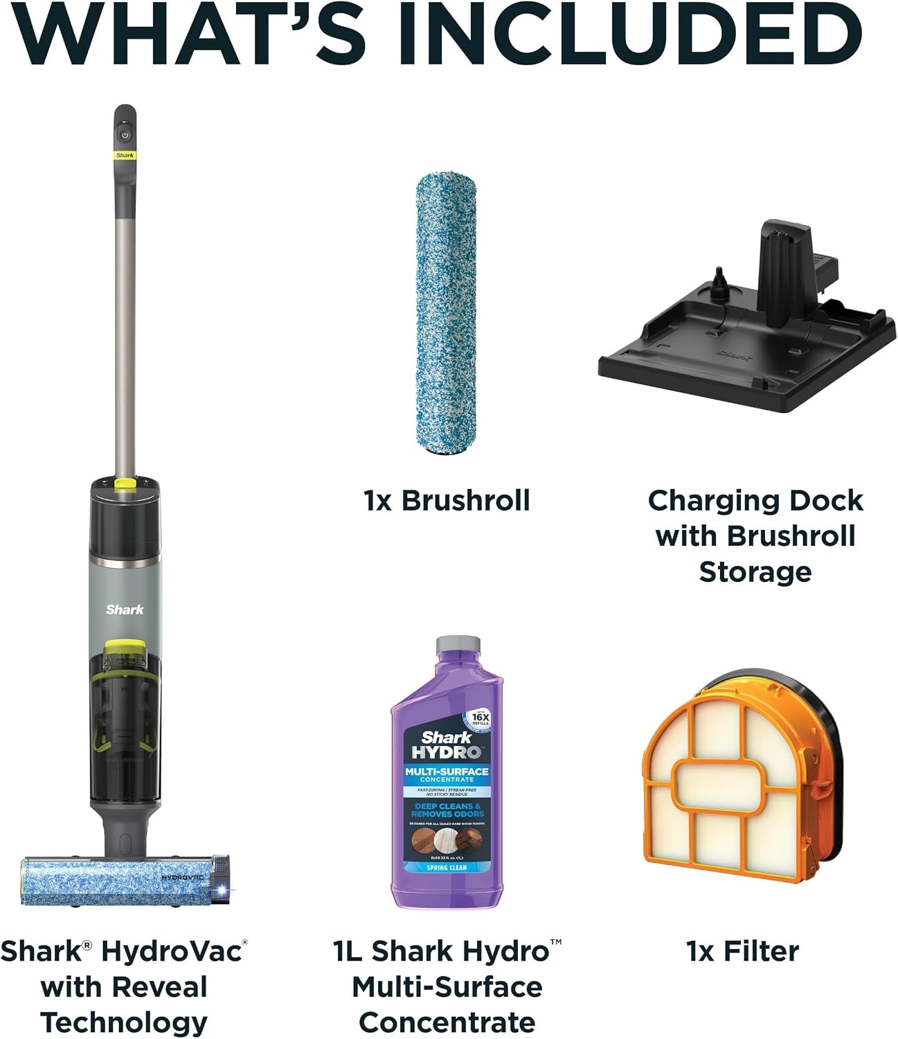image:imageShark HydroVac Reveal Cordless Vacuum Mop and SelfClean Sage WD322BRNSage