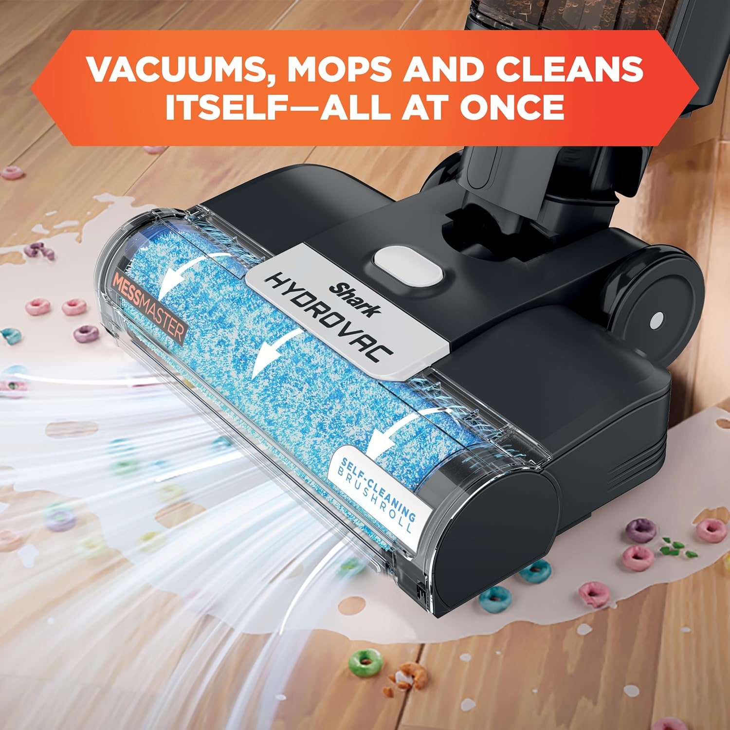 image:imageShark HydroVac Reveal Cordless Vacuum Mop and SelfClean Sage WD322BRNWhite