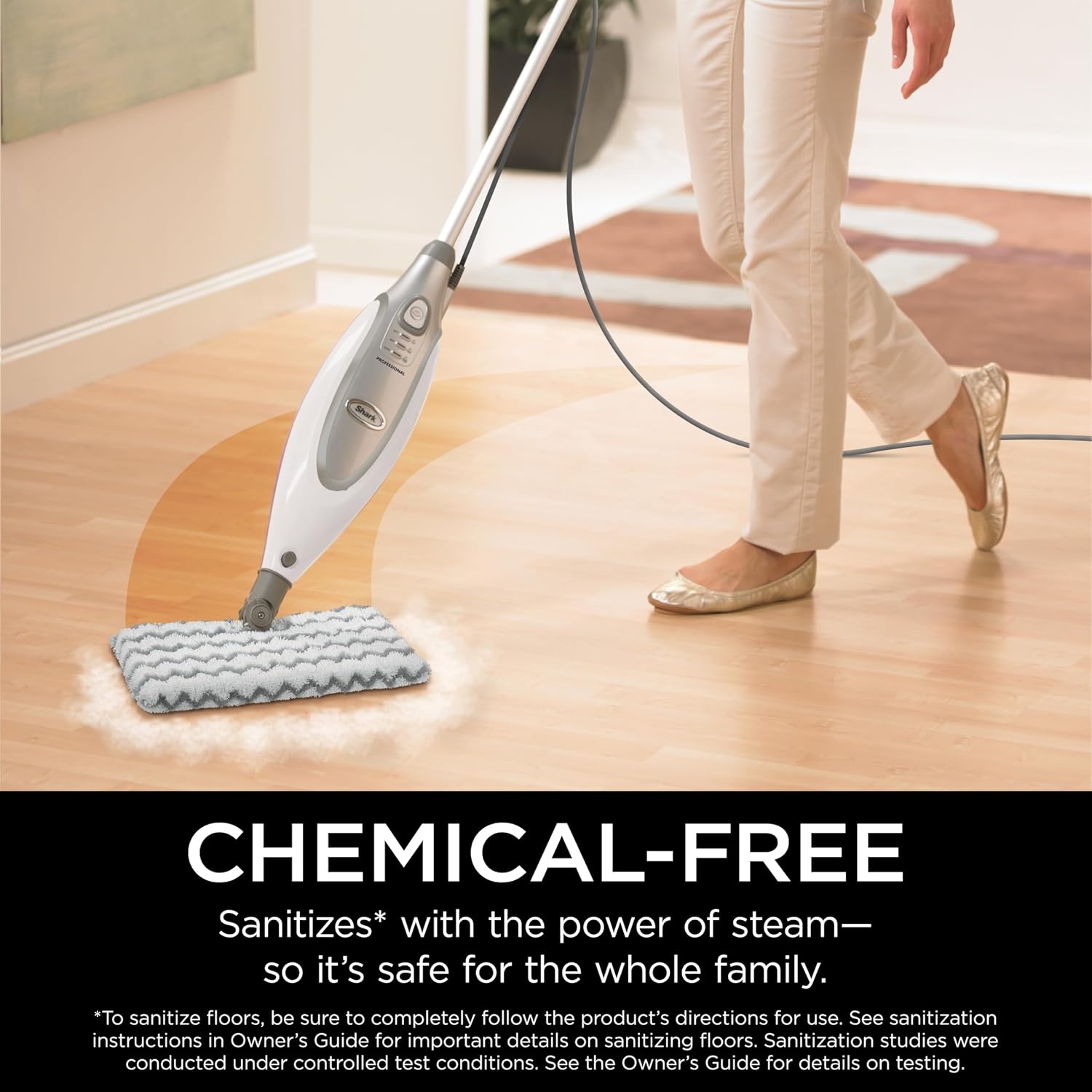 image:imageShark Steam Pocket Mop with 2 Washable Doublesided Pads Purple S3501Shark Professional Steam Pocket Mop S3601