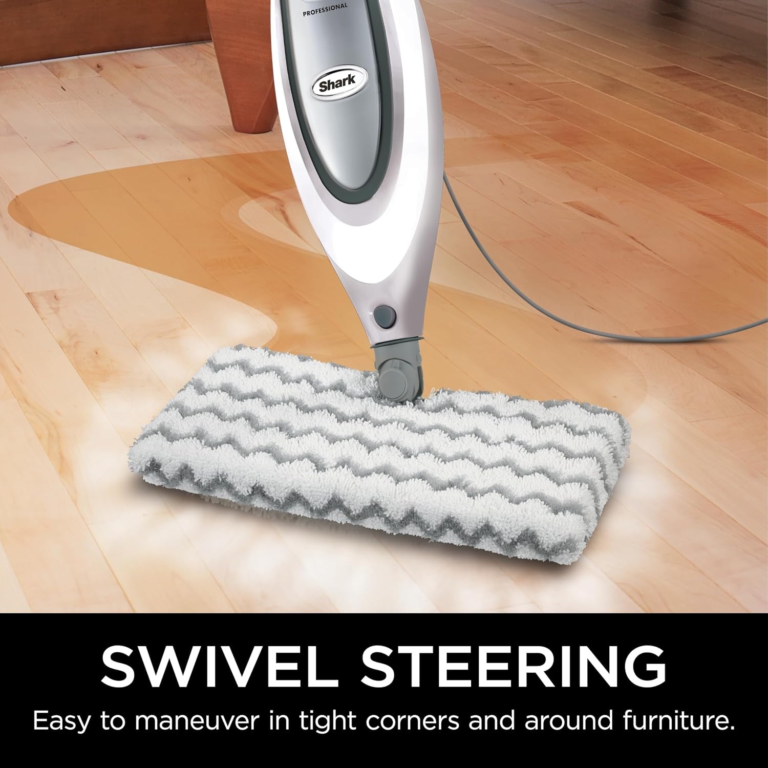 image:imageShark Steam Pocket Mop with 2 Washable Doublesided Pads Purple S3501Shark Professional Steam Pocket Mop S3601