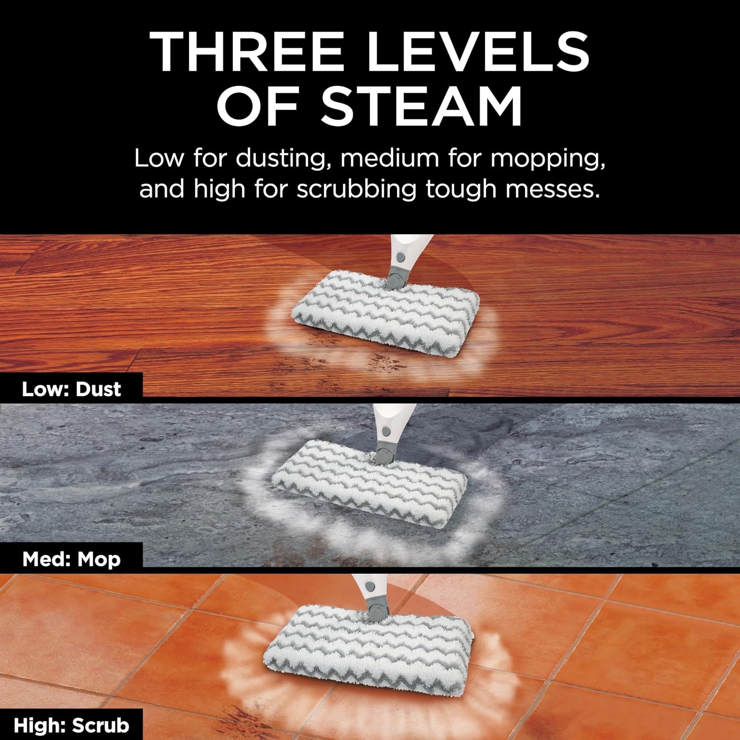 image:imageShark Steam Pocket Mop with 2 Washable Doublesided Pads Purple S3501Shark Professional Steam Pocket Mop S3601